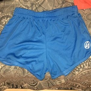 women’s blue shorts